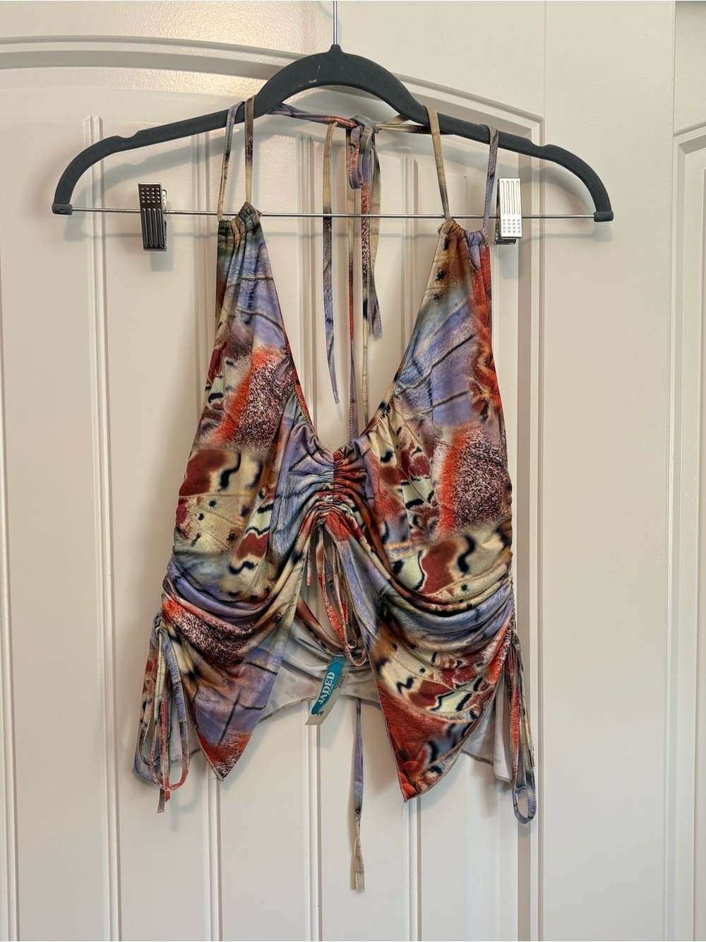 JADED LONDON Allele Butterfly print Halterneck Top size medium - Picture 5 of 8